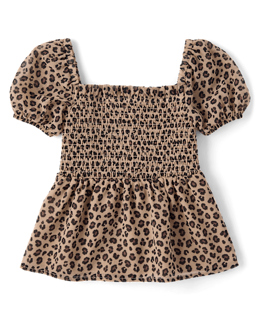 Girls Leopard Chiffon Peplum Top - The Leopard Edit - lbl_product_image_view_2