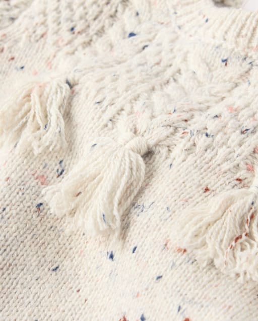 Girls Tassel Sweater - Blue Sky Mountain - view 2