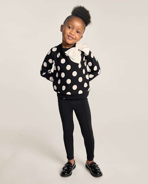 Girls Pintuck Button Ponte Jeggings - The Leopard Edit - lbl_product_image_view_1
