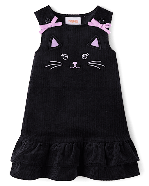 Girls Embroidered Cat Ruffle Jumper - Trick or Treat - lbl_product_image_view_2