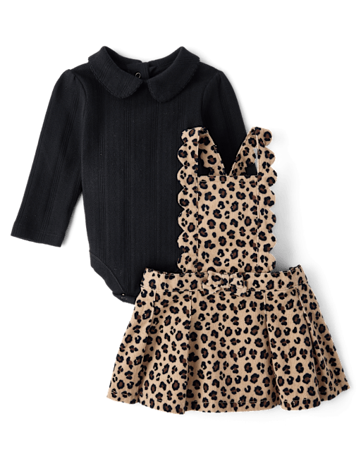Baby Girls Leopard 2-Piece Outfit Set - The Leopard Edit