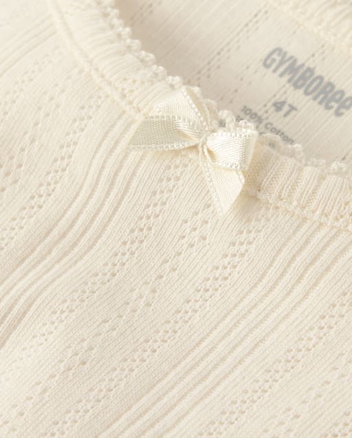 Girls Pointelle Top - Little Essentials - lbl_product_image_view_2