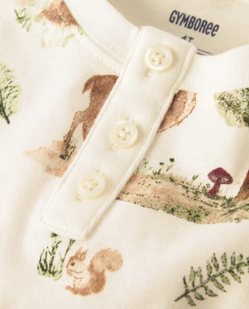 Boys Forest Snug Fit Cotton Henley Pajamas - lbl_product_image_view_2