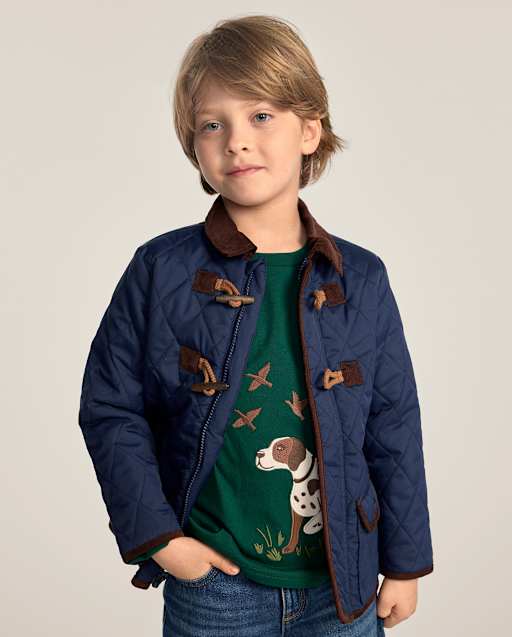 Boys Quilted Flannel Lined Jacket - Countryside Manor