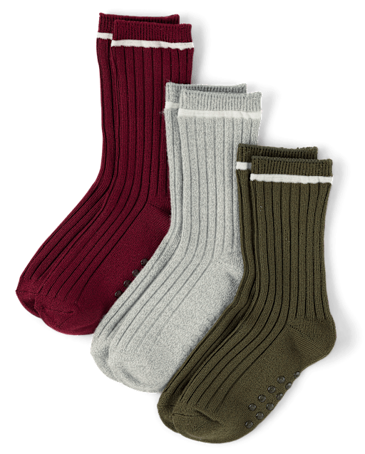 Boys Crew Socks 3-Pack - Little Essentials