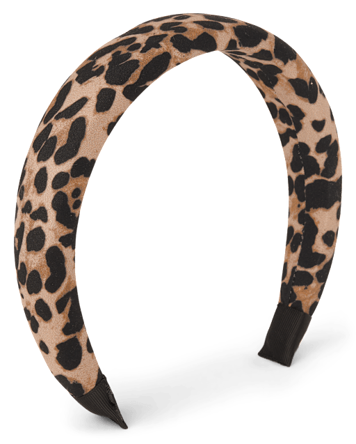 Girls Puffy Leopard Headband - The Leopard Edit - view 2