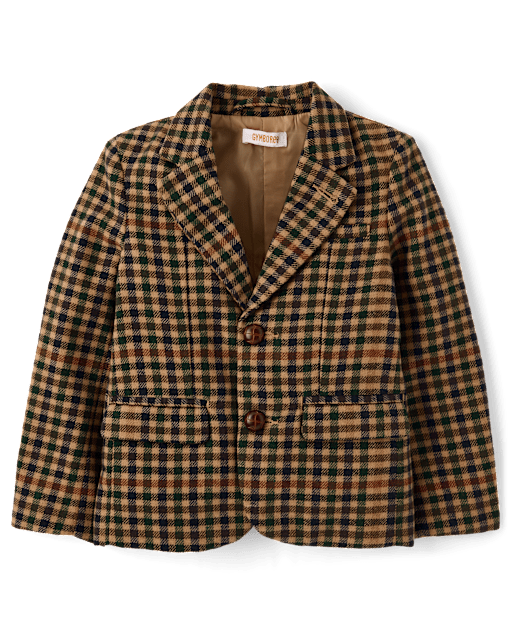 Kids Plaid Blazer - Countryside Manor