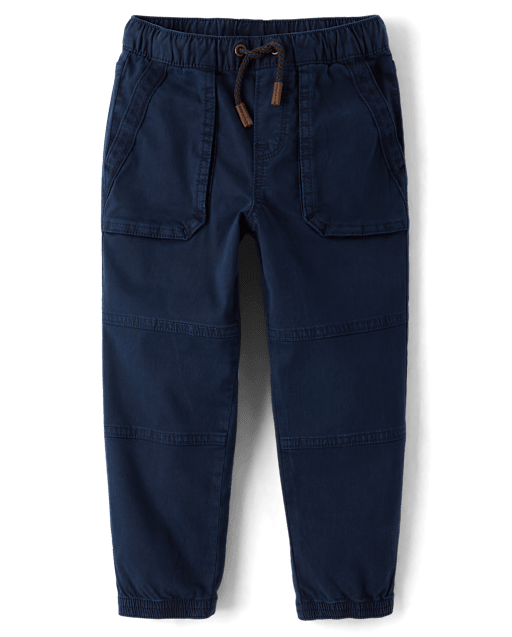 Boys Garment Dyed Pull On Jogger Pants - Little Essentials - lbl_product_image_view_1