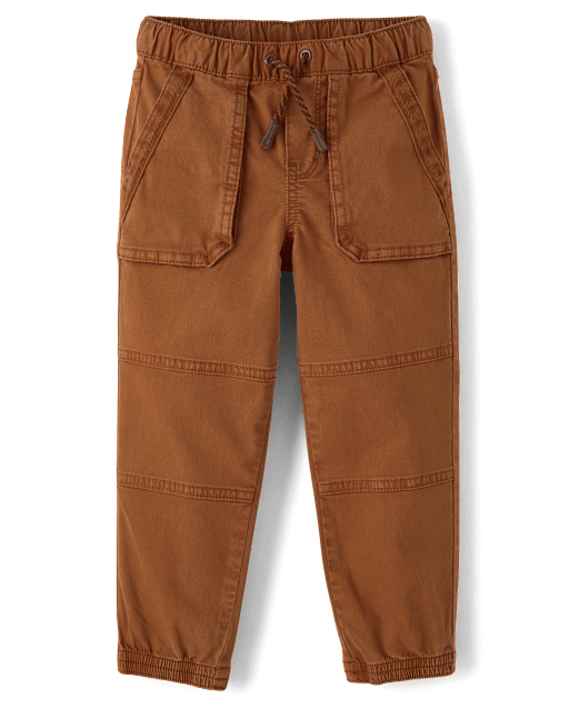 Boys Garment Dyed Pull On Jogger Pants - Little Essentials - lbl_product_image_view_1