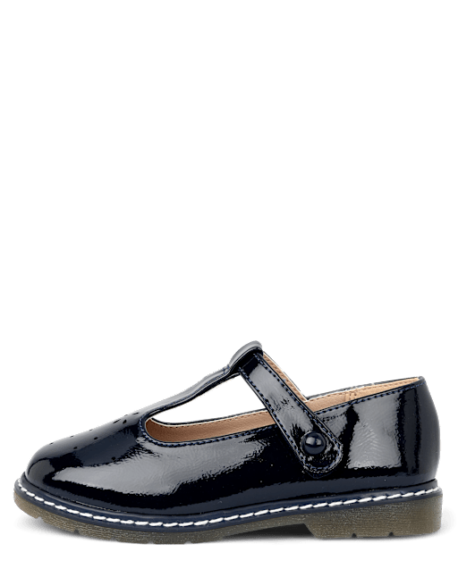 Girls Perforated T-Strap Mary Jane Shoes - Blue Sky Mountain - lbl_product_image_view_2
