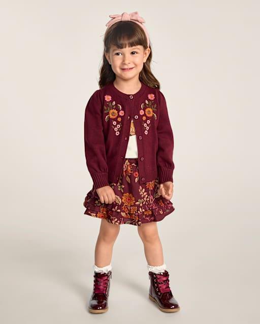 Girls Scalloped Lace Up Boots - Little Essentials - lbl_product_image_view_2