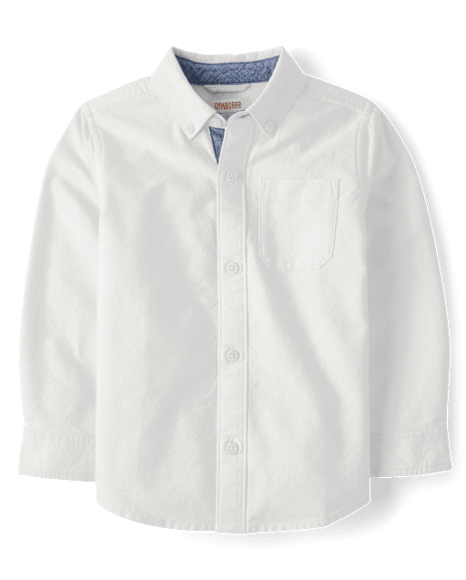 Boys Oxford Button Up Shirt - Little Essentials