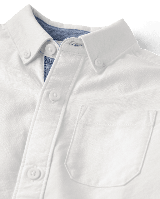 Boys Oxford Button Up Shirt - Little Essentials - view 2