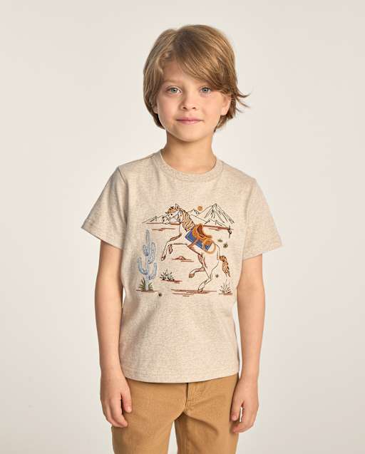 Boys Embroidered Horse Textured Top - Blue Sky Mountain - lbl_product_image_view_1