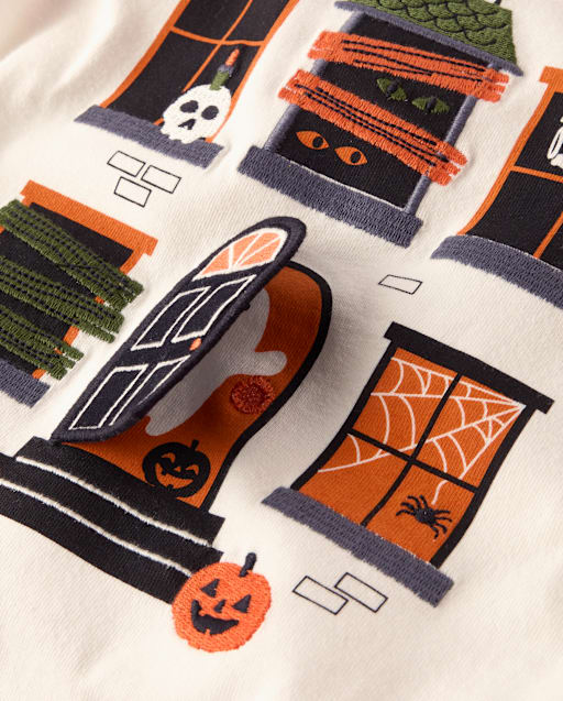 Boys Interactive Haunted House Raglan Top - Trick or Treat - view 2