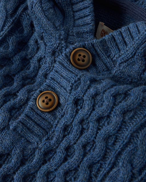 Sweat à capuche en maille torsadée pour garçon - Montagne au ciel bleu - lbl_product_image_view_2