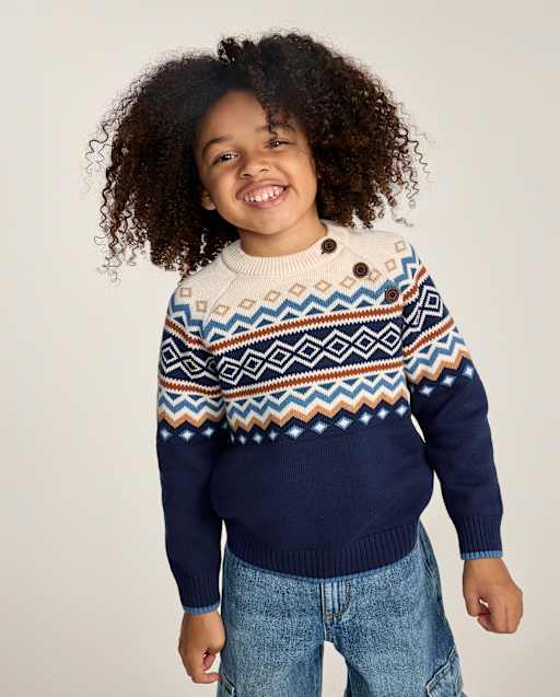 Boys Fairisle Sweater - Blue Sky Mountain - lbl_product_image_view_1