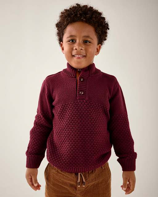 Pull à col montant cousu pour garçon - Little Essentials
