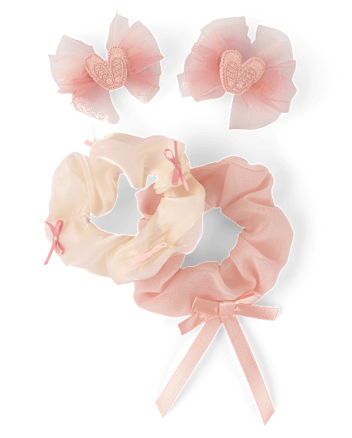 Girls Bow 4-Piece Hair Set - Le Petite Ballet