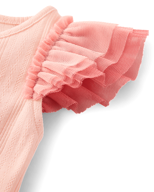 Girls Pointelle Flutter Top - Le Petite Ballet - lbl_product_image_view_2