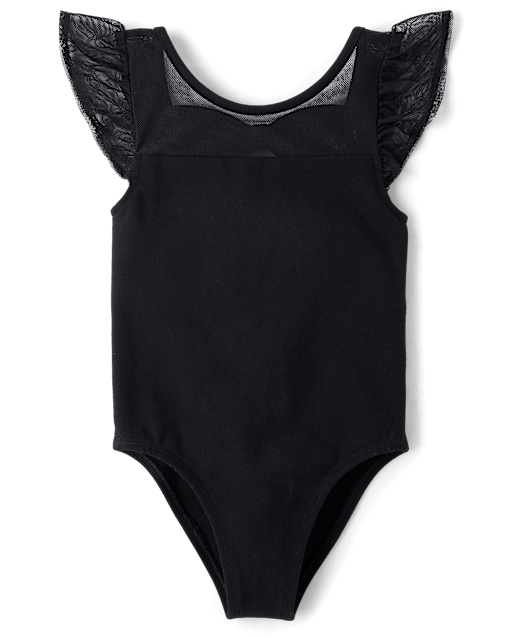 Girls Bow Flutter Leotard - Le Petite Ballet