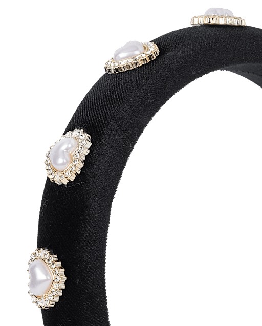 Girls Embellished Puffy Headband - Little Essentials - view 2