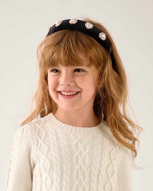 Girls Embellished Puffy Headband - Little Essentials