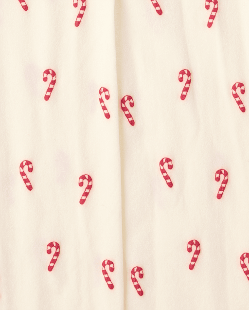 Girls Candy Cane Microfiber Tights - Tartan Remix - view 2