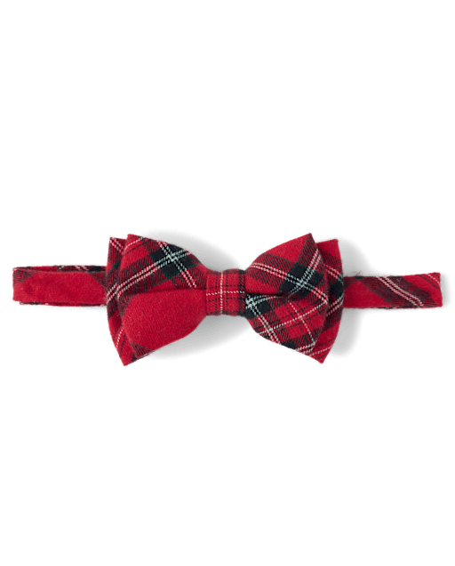 Boys Plaid Bow Tie - Tartan Remix - view 1