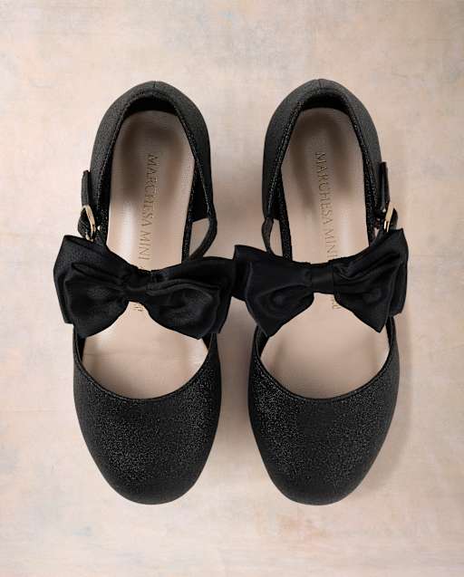 Girls Glitter Bow Block Heels - Marchesa Mini x Gymboree - view 1