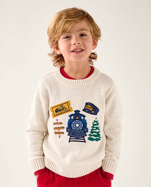 Boys Embroidered Sweater - The Polar Express™ x Gymboree