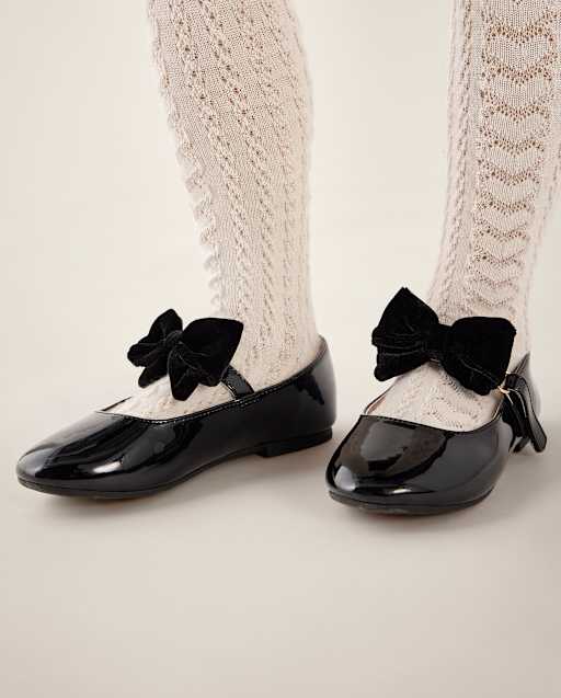 Girls Bow Ballet Flats - Little Essentials - view 2