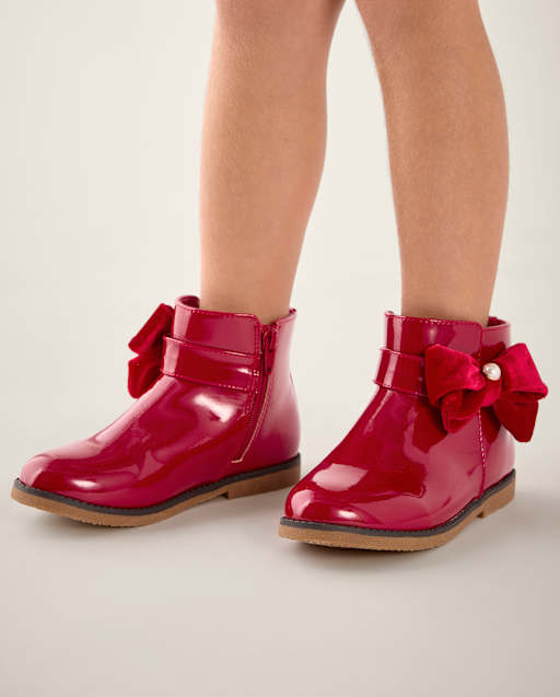 Girls Bow Booties - Tartan Remix - view 2