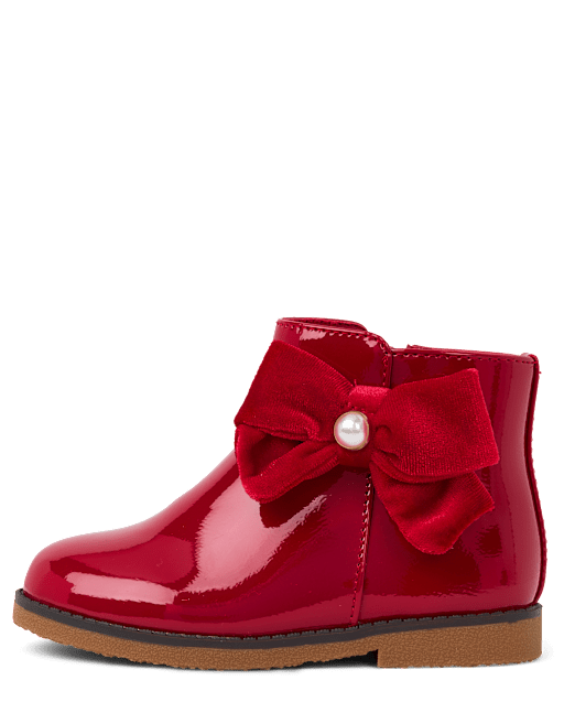 Girls Bow Booties - Tartan Remix - view 2
