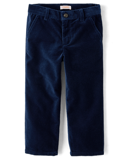 Boys Velvet Dress Pants - Tartan Remix - view 1