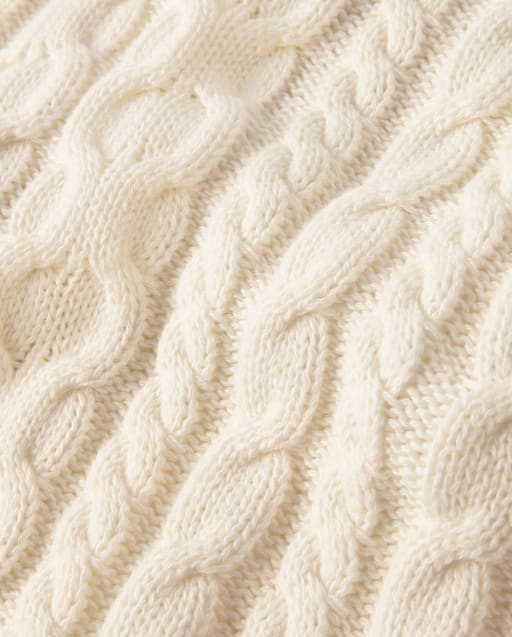 Boys Cable Knit Sweater - Little Essentials - view 2