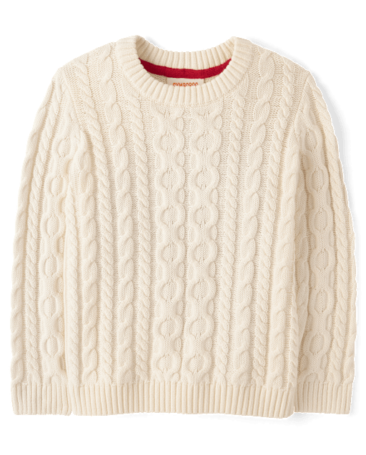 Boys Cable Knit Sweater - Little Essentials - view 1