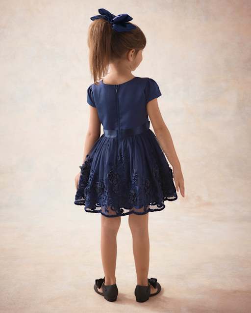 Girls Embroidered Tulle Fit And Flare Dress - Marchesa Mini x Gymboree - view 2