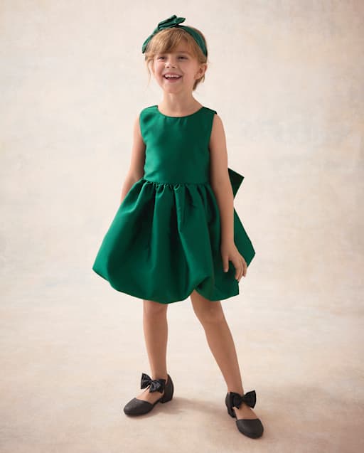 Girls Oversized Bow Bubble Dress - Marchesa Mini x Gymboree