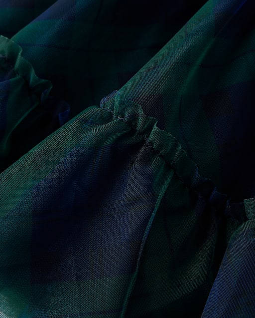 Girls Plaid Pointelle Tutu Dress - Tartan Remix - view 2