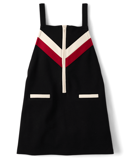 Girls Contrast Striped Ponte Jumper - Aspen Lodge