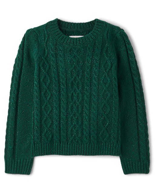 Girls Cable Knit Sweater - Little Essentials