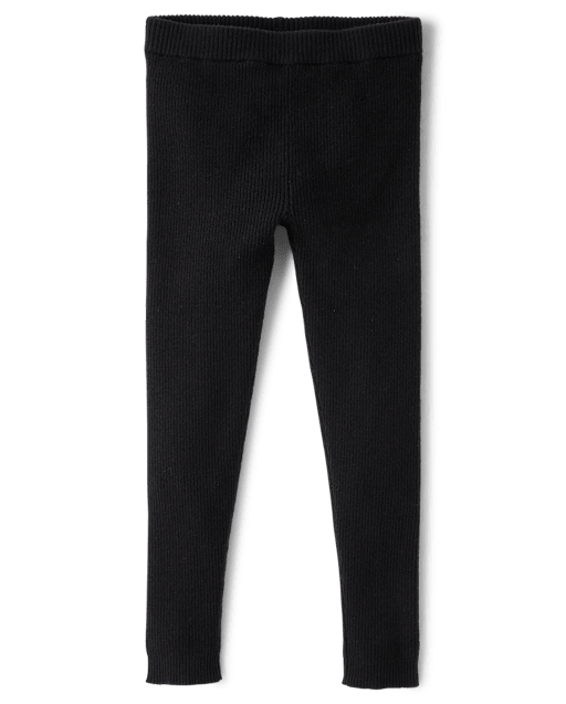 Girls Ribbed Sweater Leggings - Little Essentials