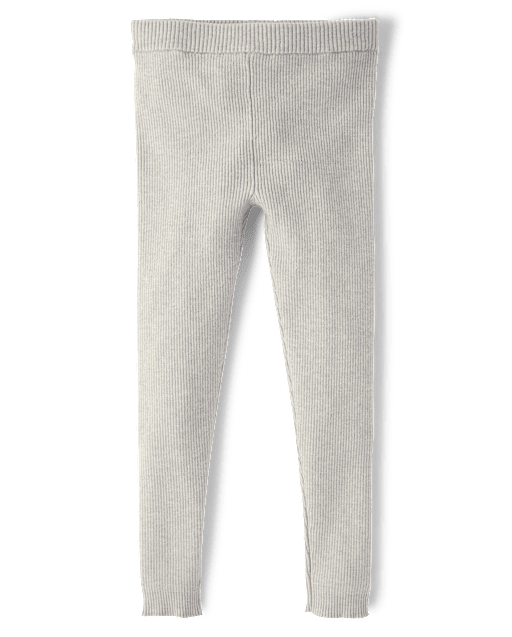 Girls Ribbed Sweater Leggings - Little Essentials