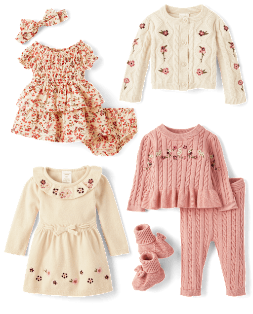 Baby Girls Gift Set - Autumn Florals Collection