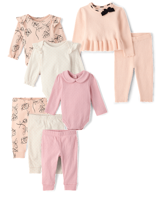 Coffret cadeau pour bébé fille - Collection Rose