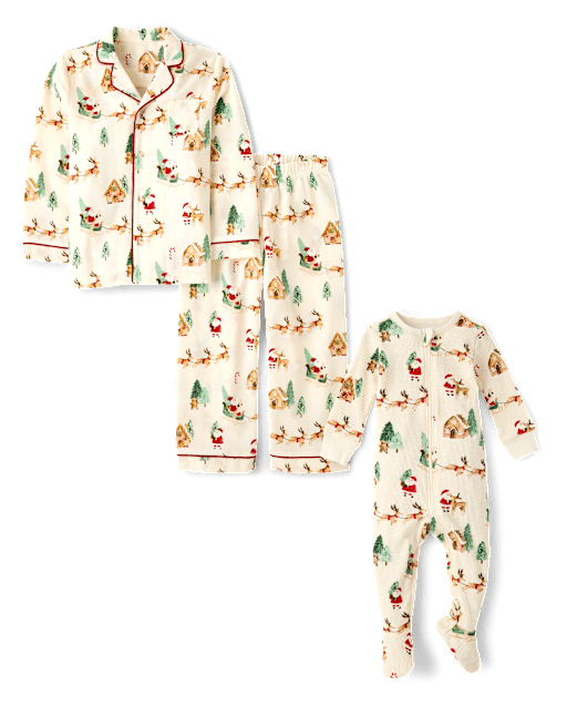 Matching Kids Pajamas - Santa Collection
