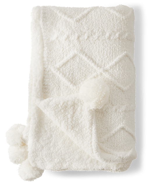 Adult Cable Knit Cozy Blanket