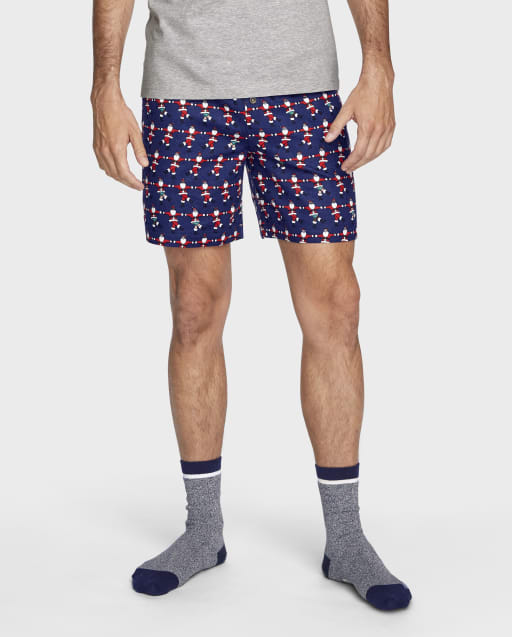 Mens Flannel Pajama Shorts