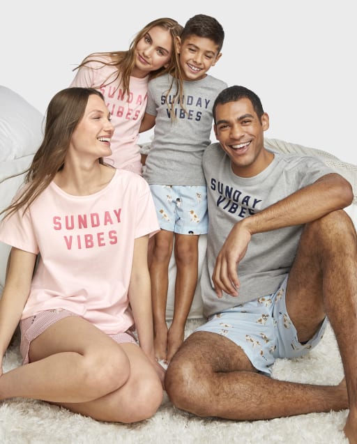 Matching Family Pajamas - Sunday Vibes